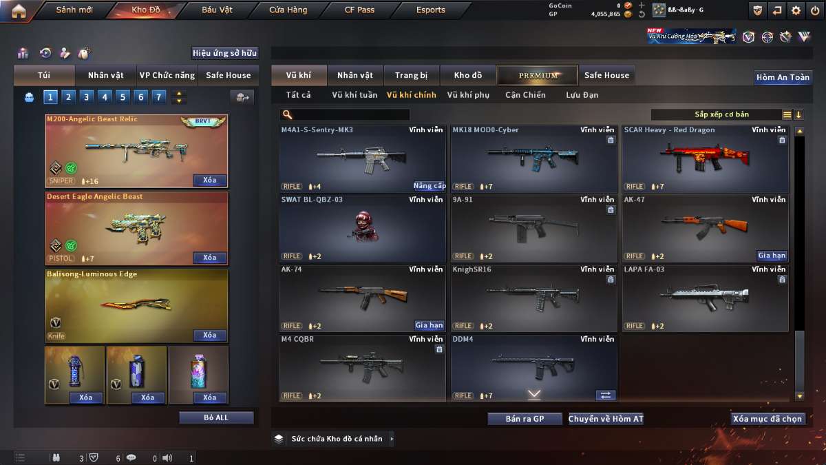 shop acc cf uy tin gia re